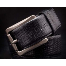 Leisure style black leather belts mens leather belts